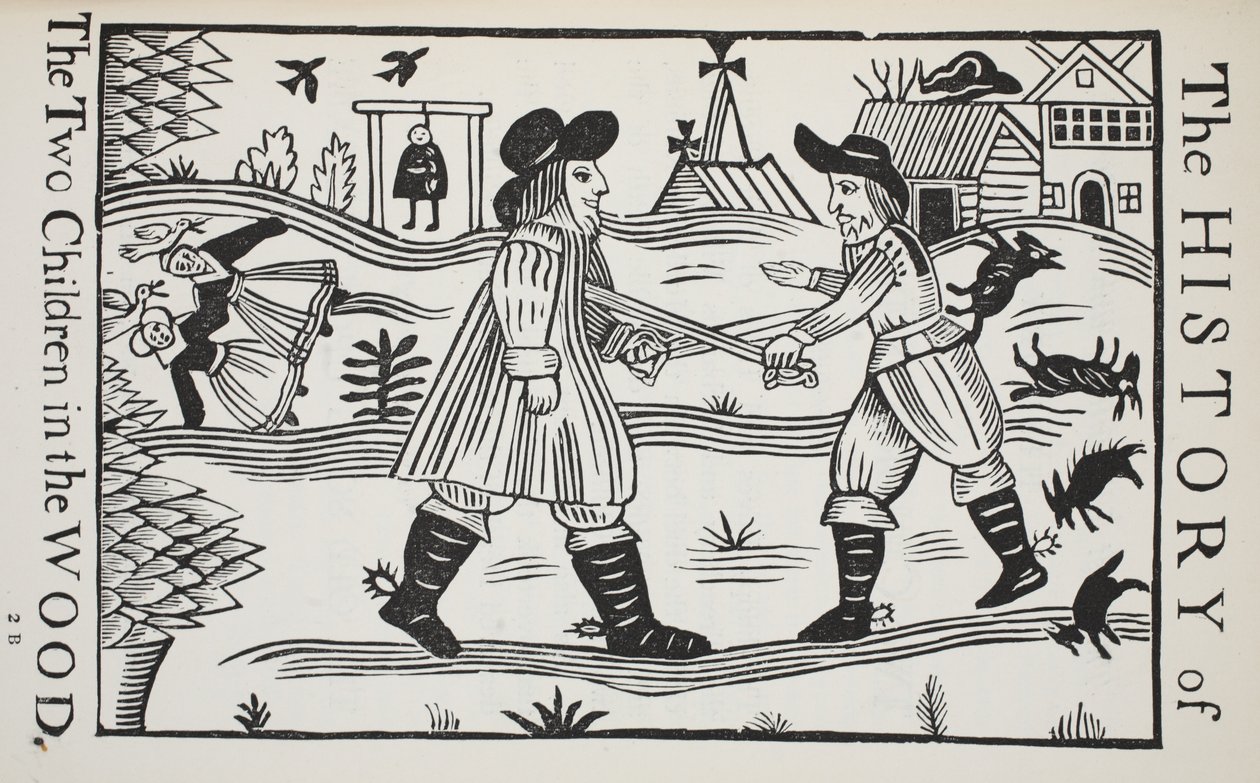 The History of The Two Children in the Wood (illustration) by English School