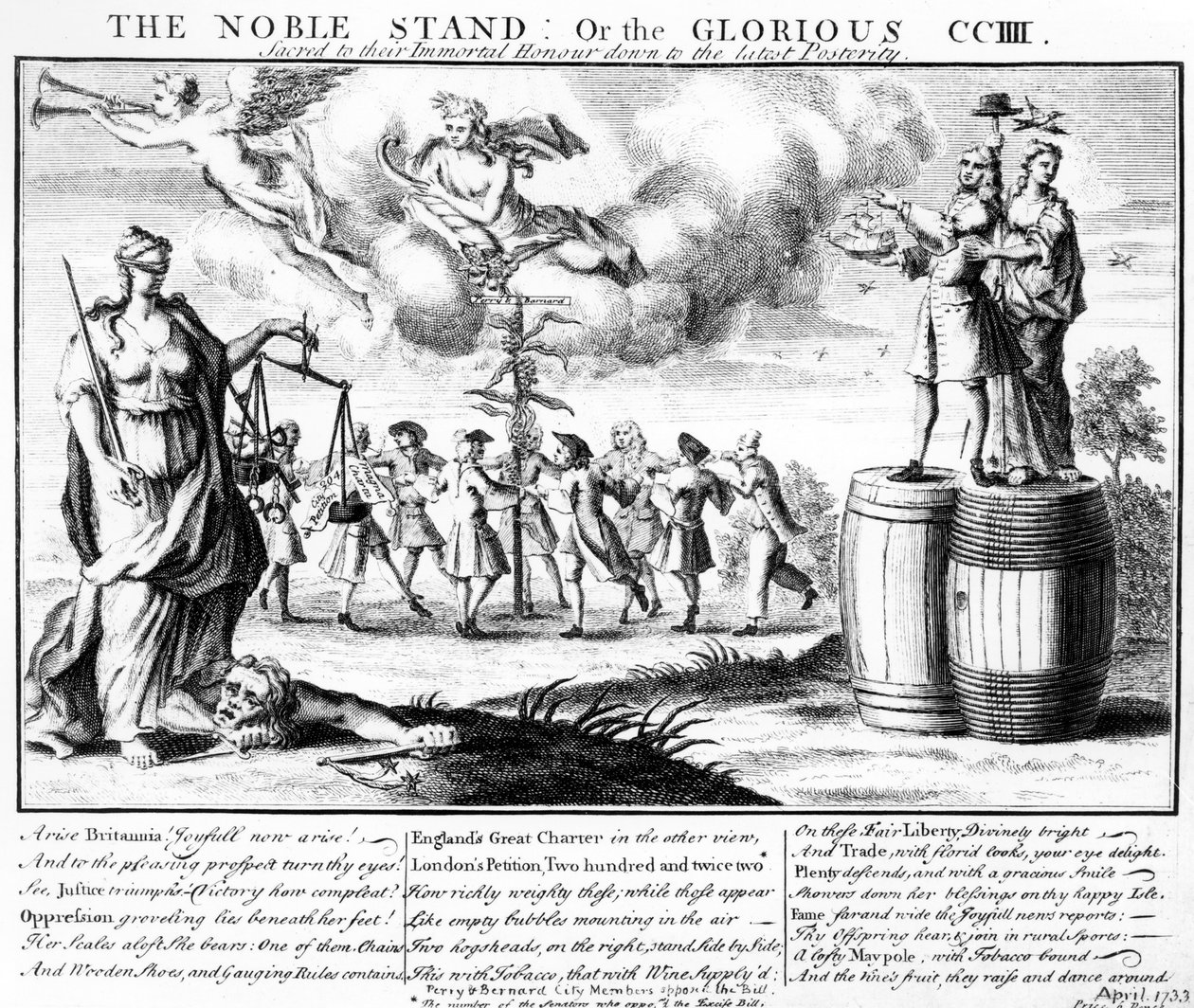The Noble Stand, or the Glorious CCIII Sacred to their Immortal Honour Down to Posterity, c.1733 by English School