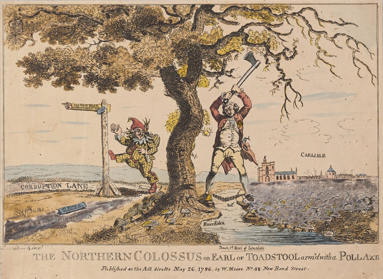 The Northern Colossus or Earl of Toadstool, published 1786 by English School