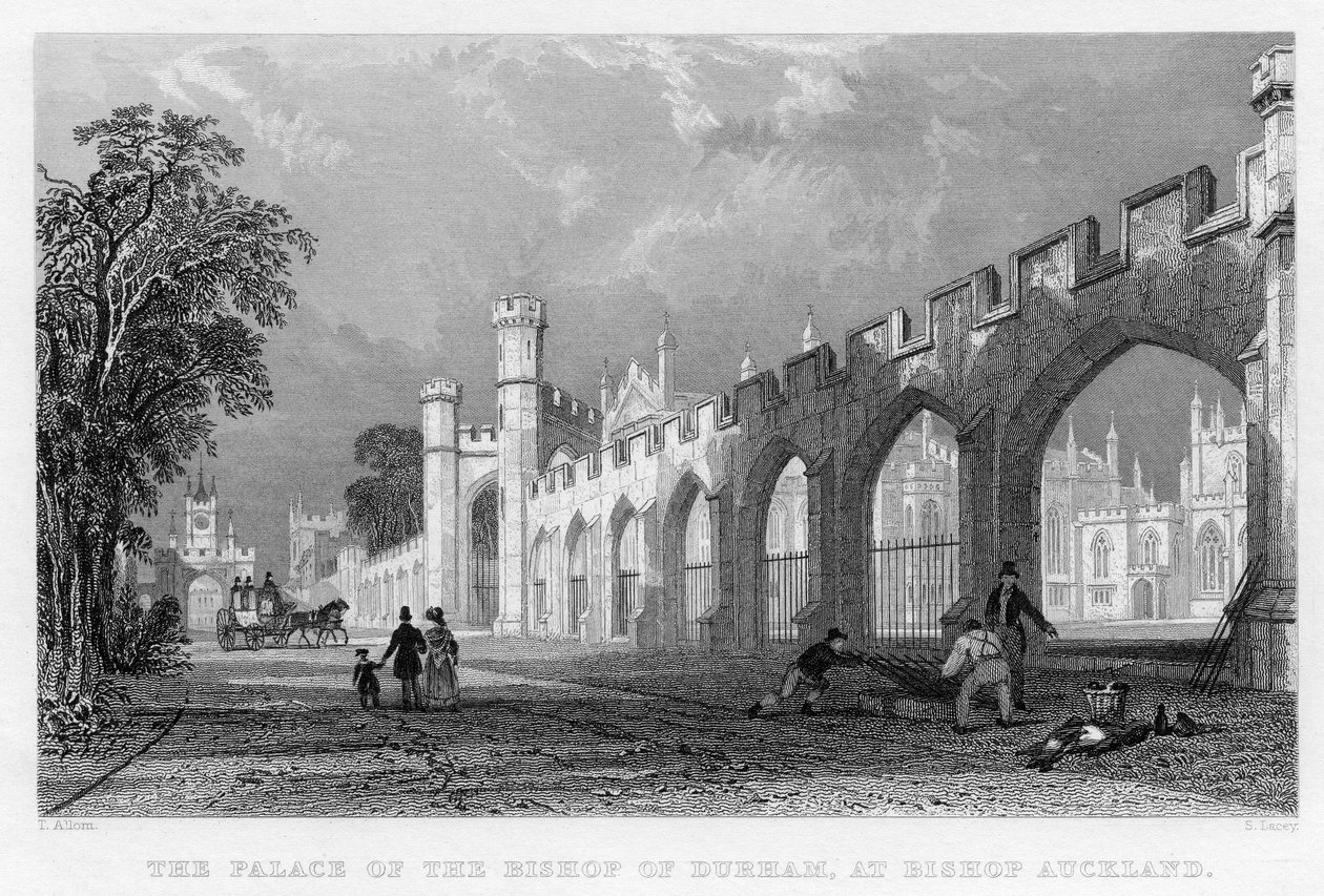 The Palace of the Bishop of Durham, at Bishop Auckland, 1833 by English School