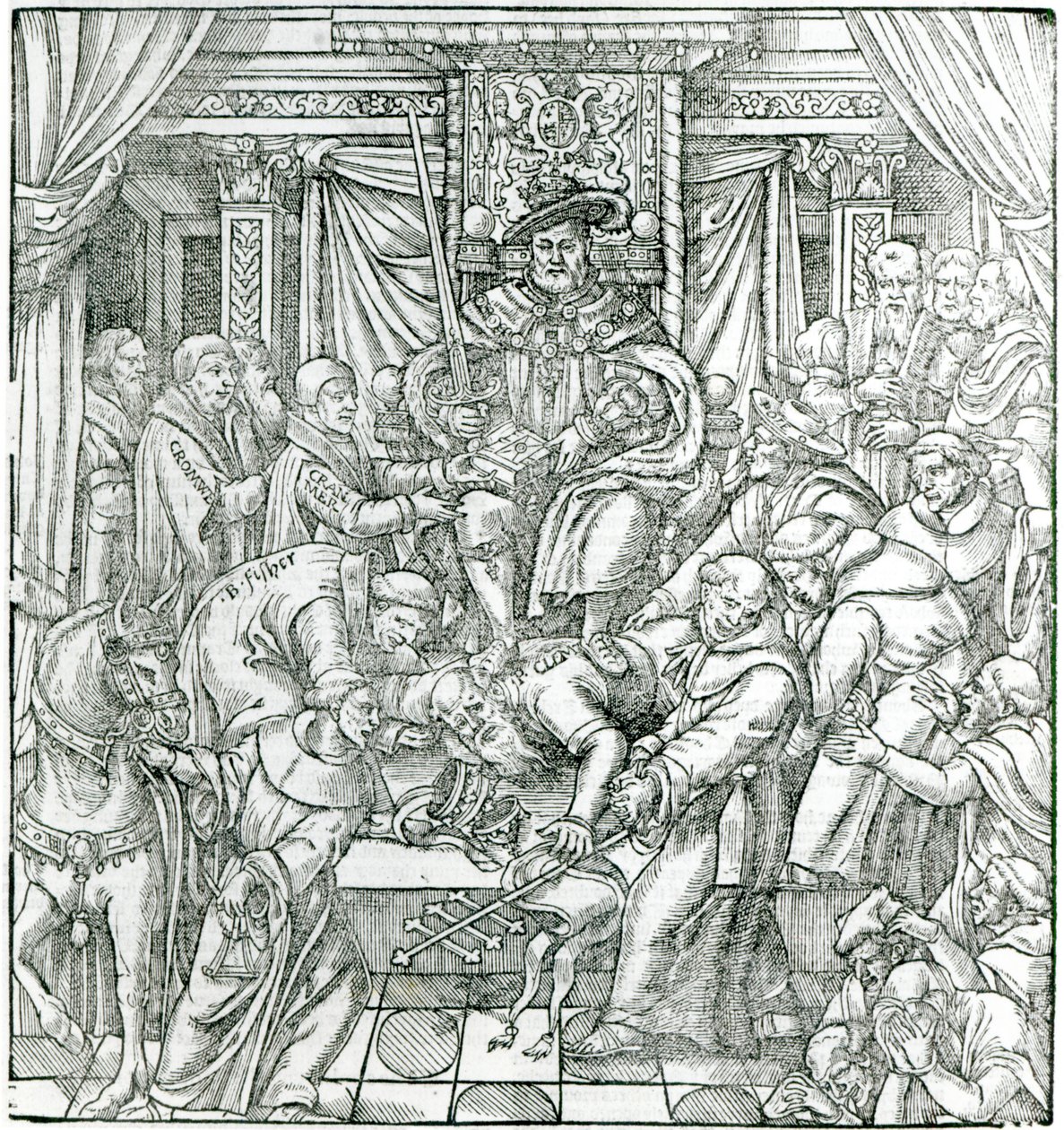The Pope suppressed by King Henry VIII, 1534