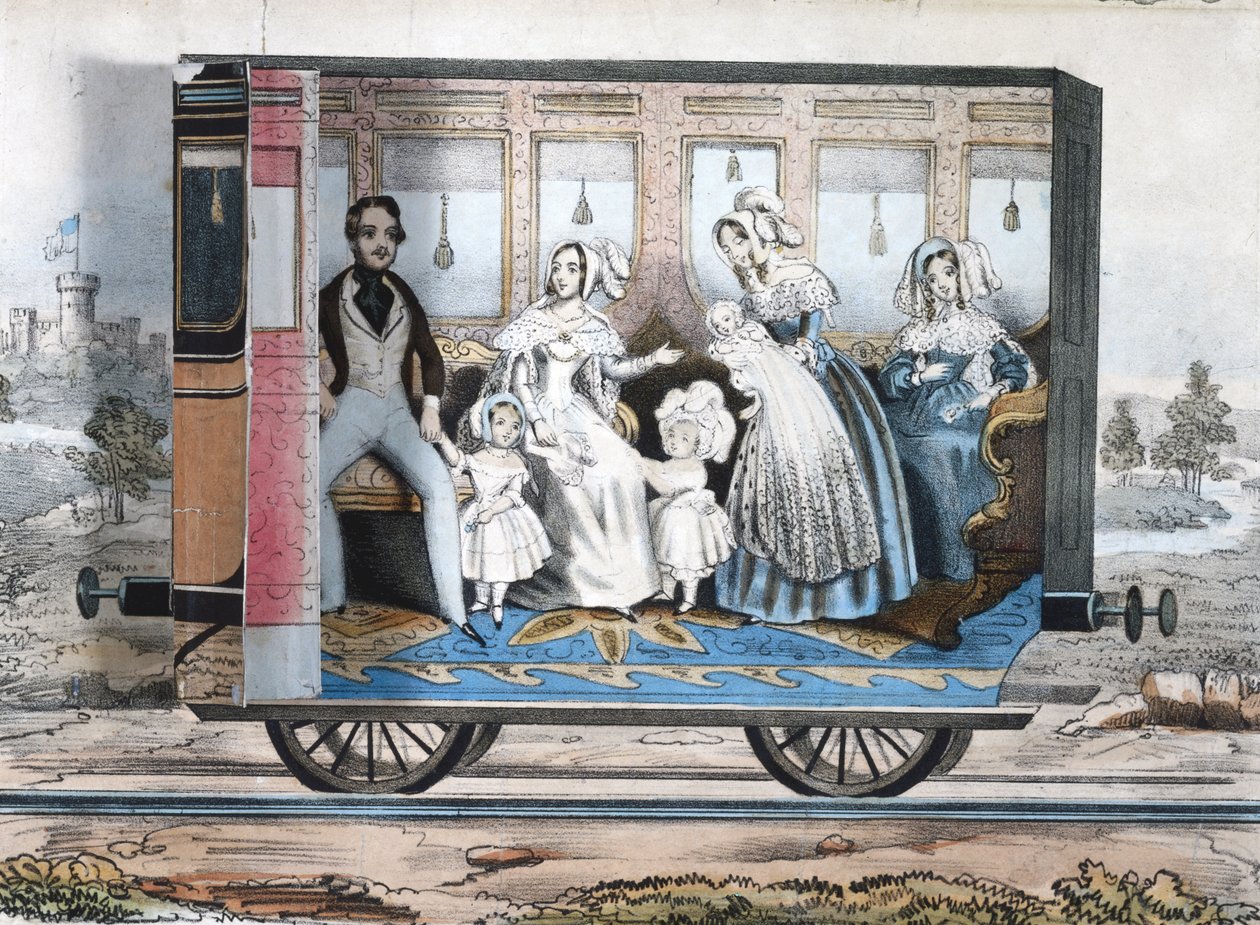 The Royal Railway Carriage, c.1848 by English School