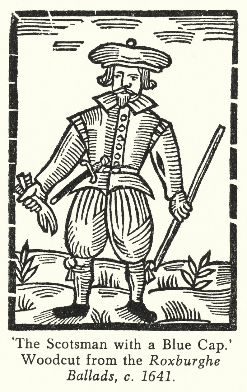The Scotsman with a Blue Cap by English School
