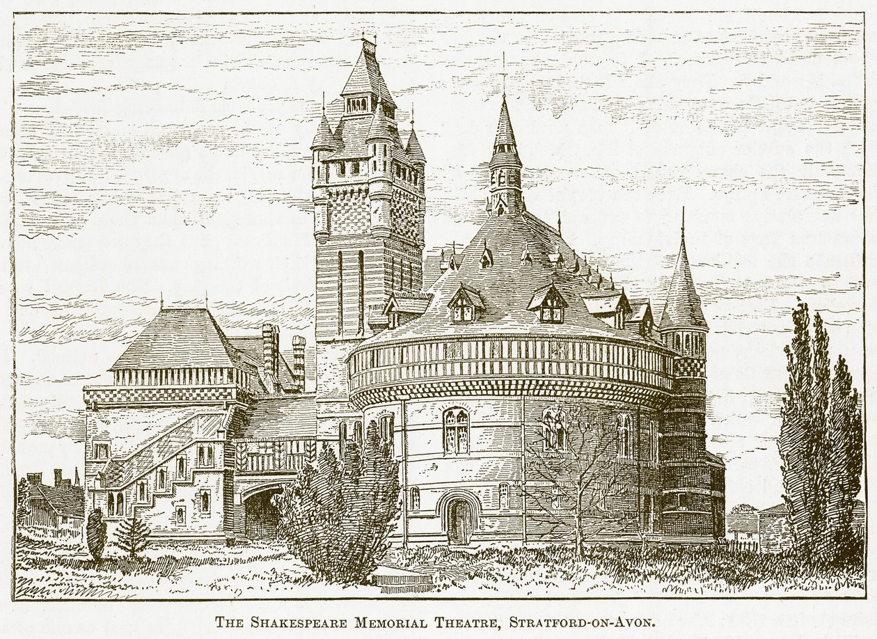 The Shakespeare Memorial Theatre, Stratford-on-Avon by English School