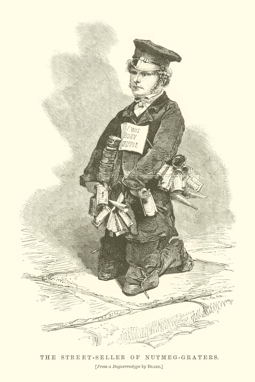 The Street-Seller of Nutmeg-Graters by English School