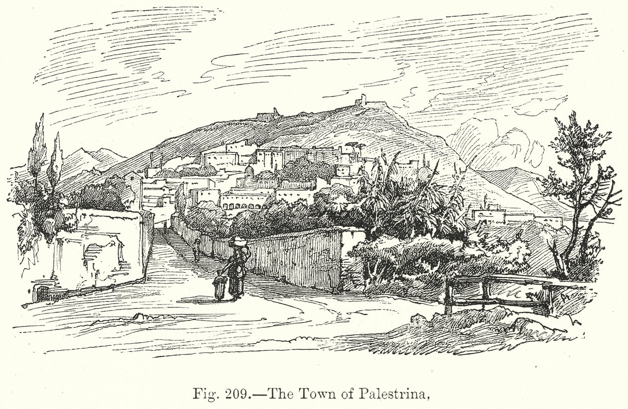 The Town of Palestrina by English School