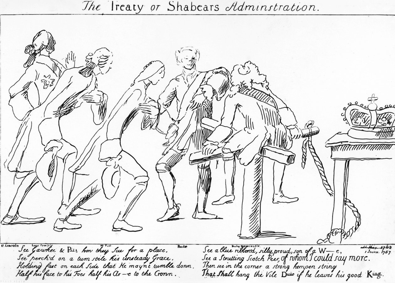 The Treaty or Shabears Administration, 1757 by English School