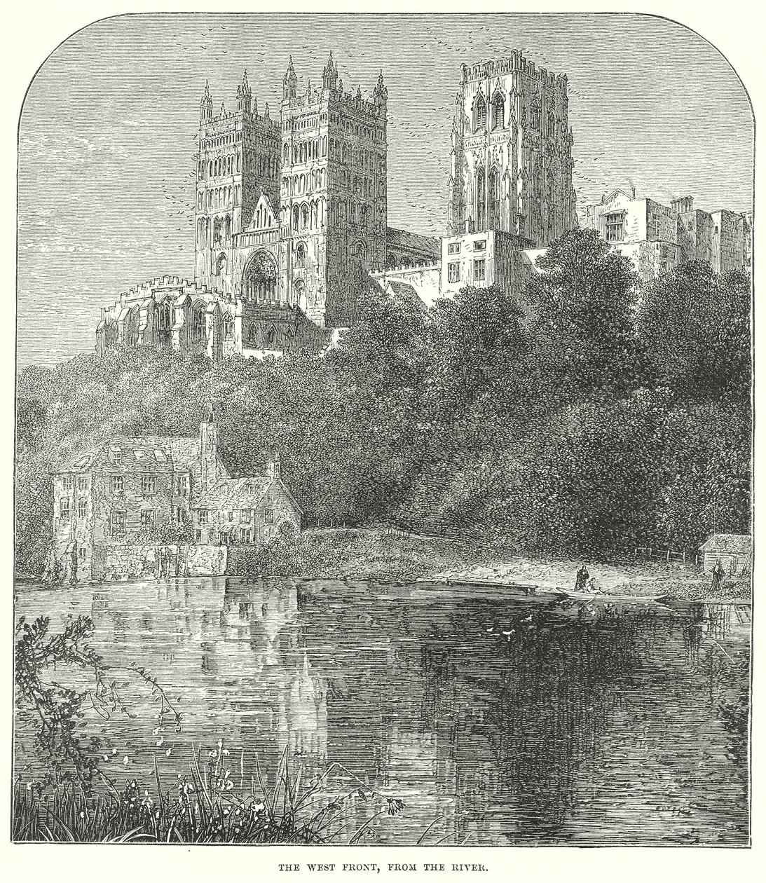 The West Front, from the River by English School