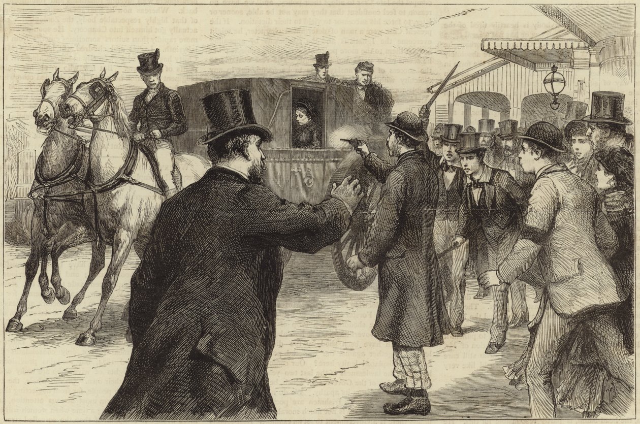 The Attempt on the Life of the Queen by English School