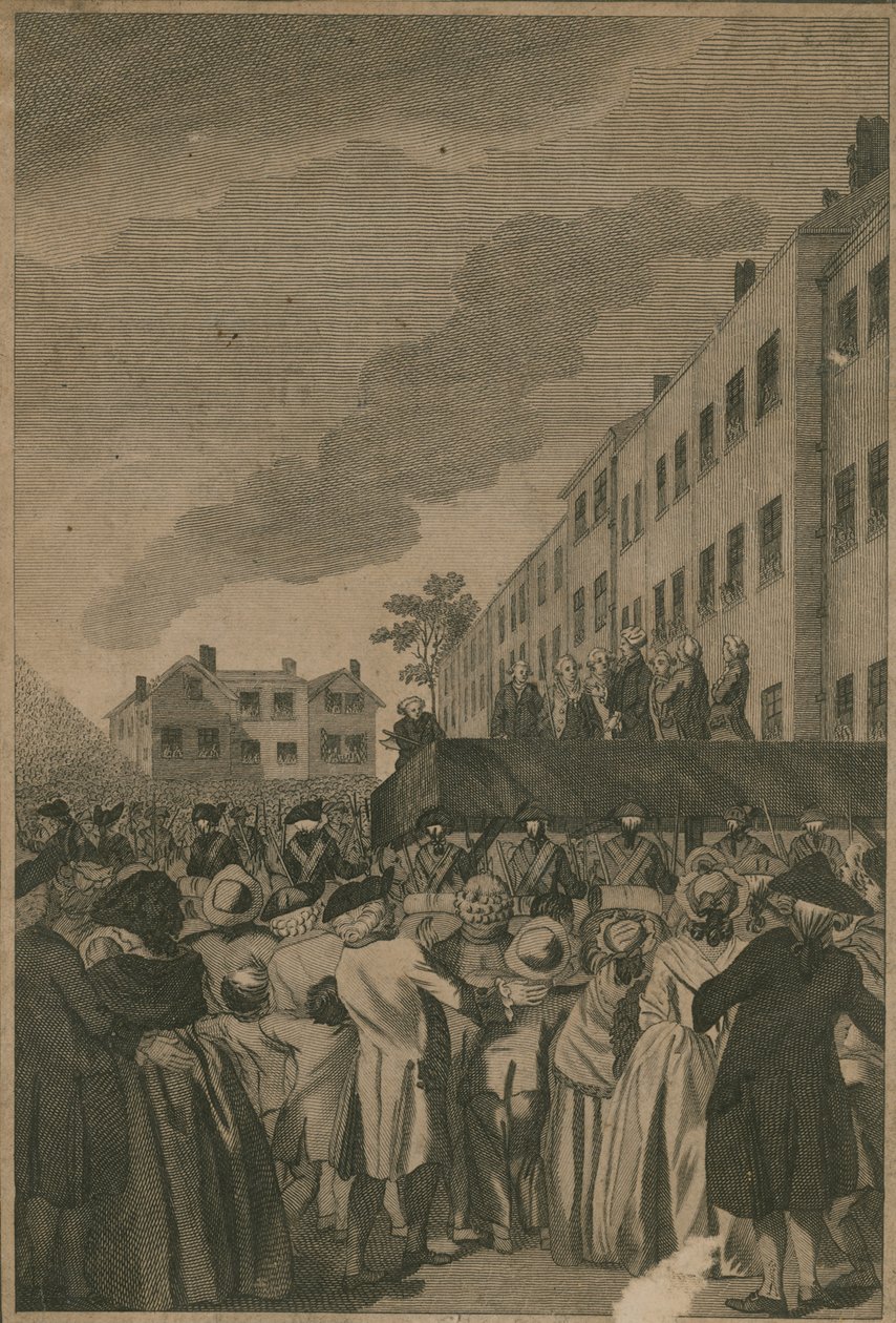 The Execution of the Rebel Lords on Tower Hill by English School