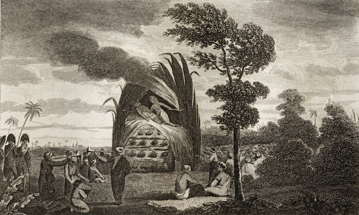 The Immolation of a Hindu Widow upon Her Husband