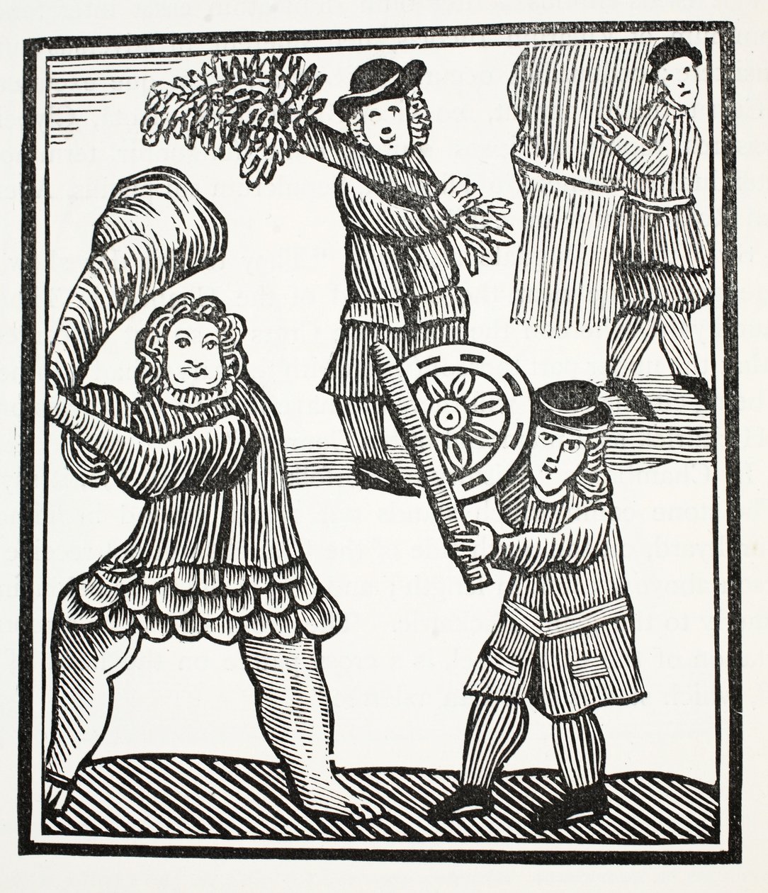 Thomas Hickathrift, illustration from Chap-books of the Eighteenth Century by John Ashton, pub. 1882 by English School