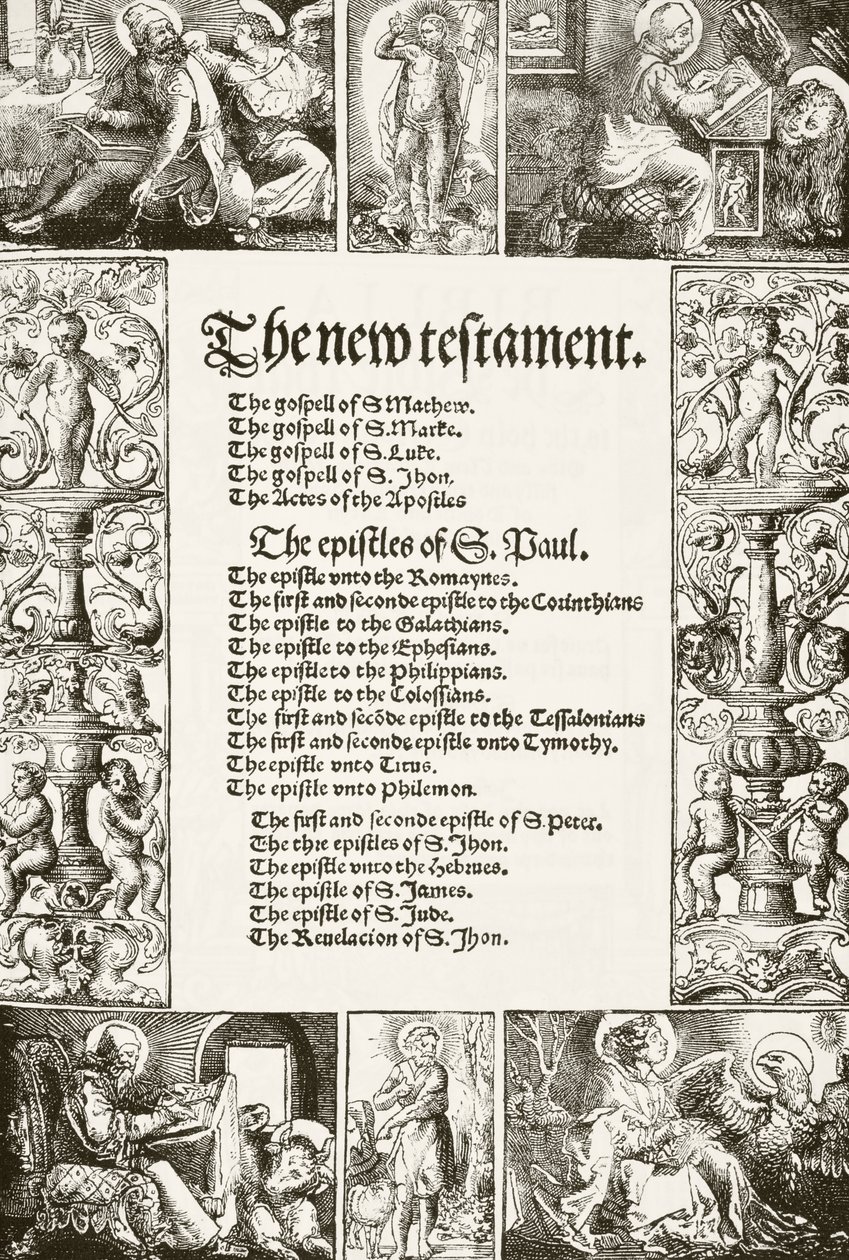 Title page of William Tyndale