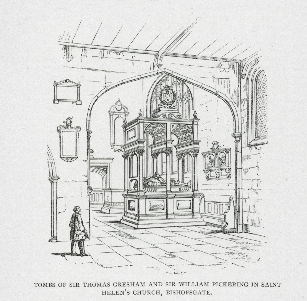 Tombs of Sir Thomas Gresham and Sir William Pickering in Saint Helen