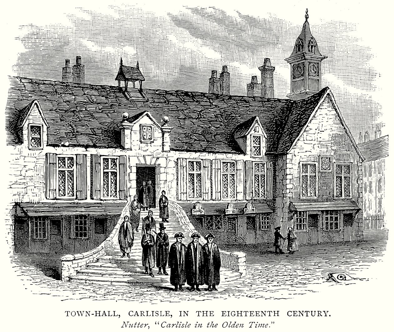 Town-Hall, Carlisle, in the Eighteenth Century by English School