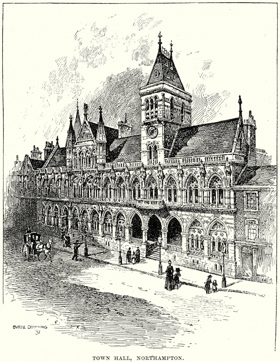 Town Hall, Northampton by English School