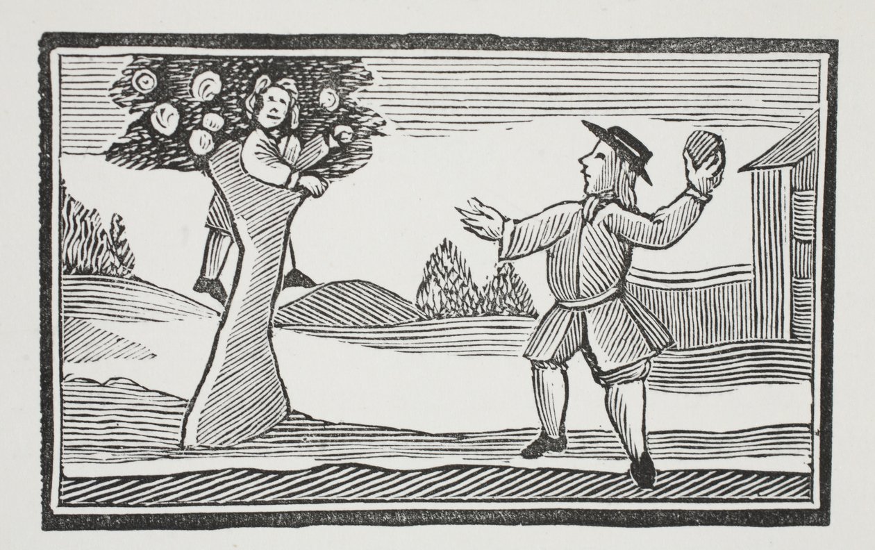 Up into the tree hur gets (illustration) by English School