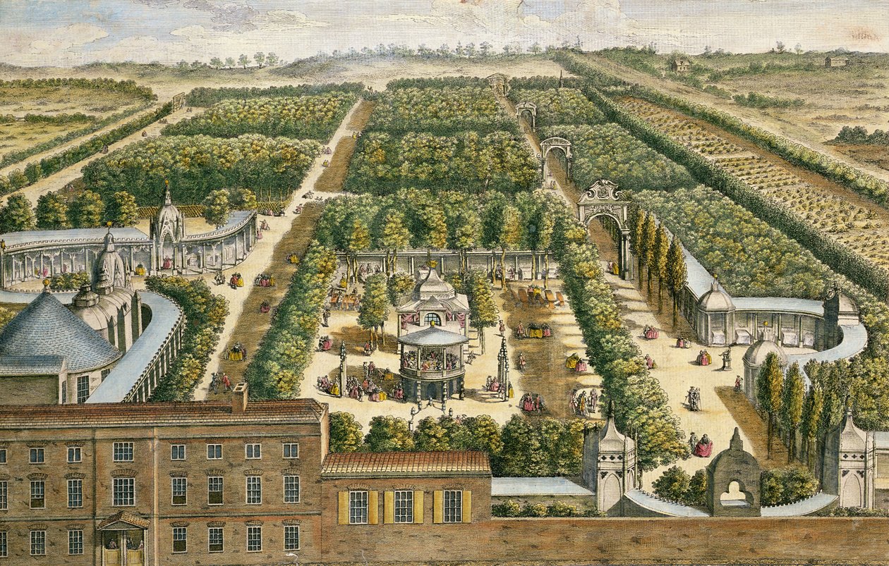 Vauxhall Gardens, Lambeth, 1751 by English School