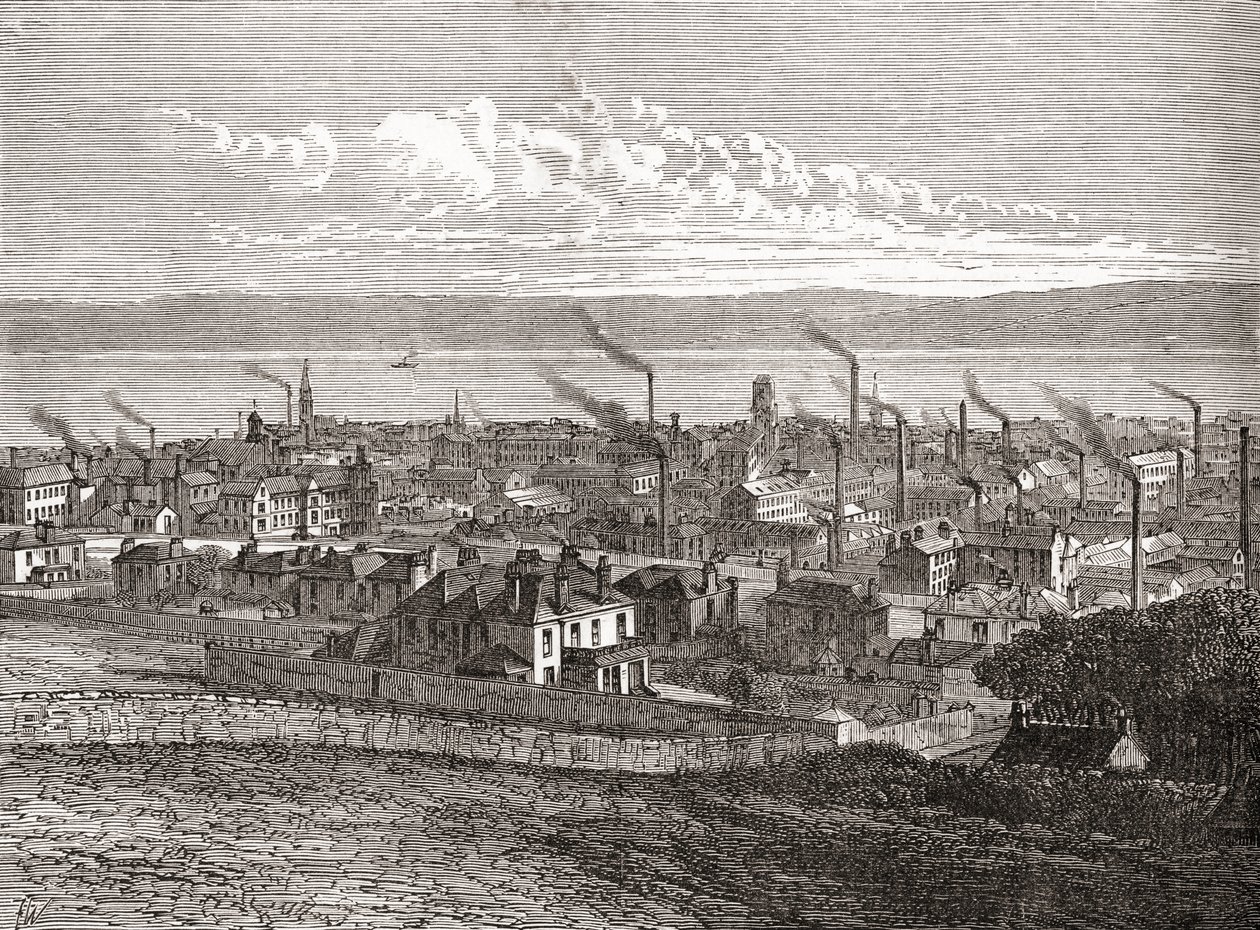 View of Dundee, Scotland, from 