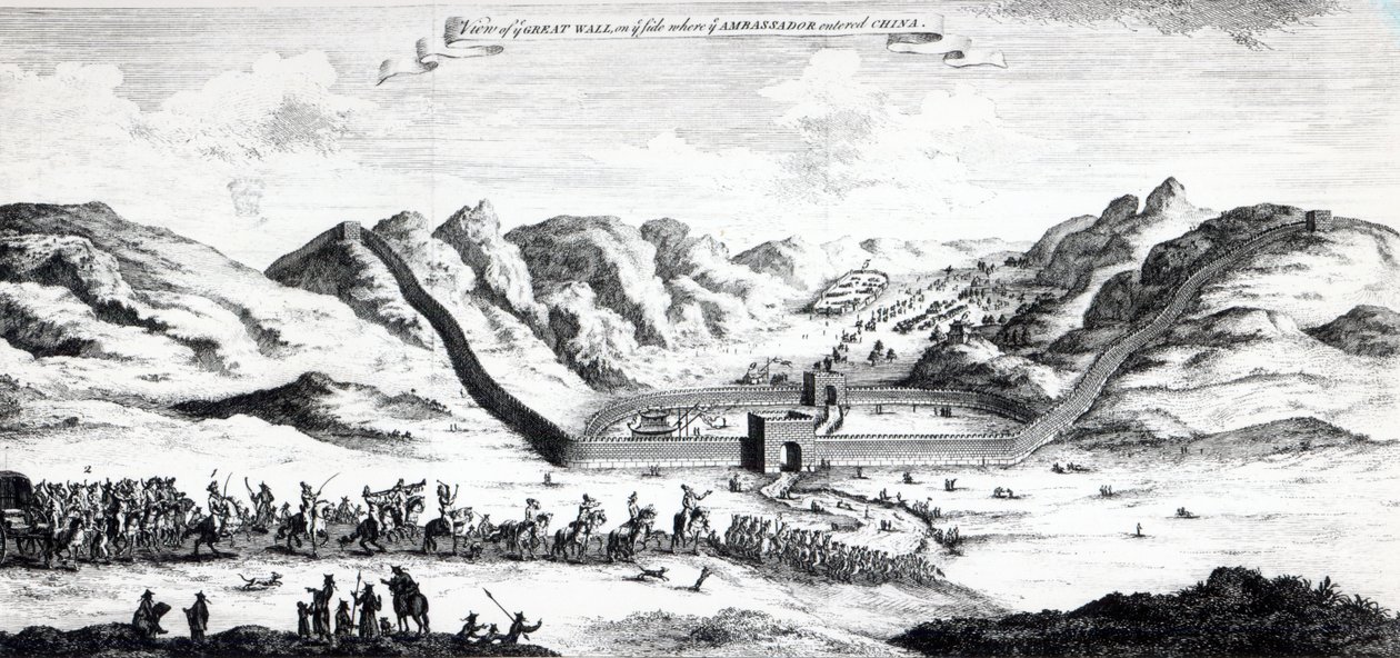 View of the Great Wall on the Side Where the Ambassador Entered China, from 