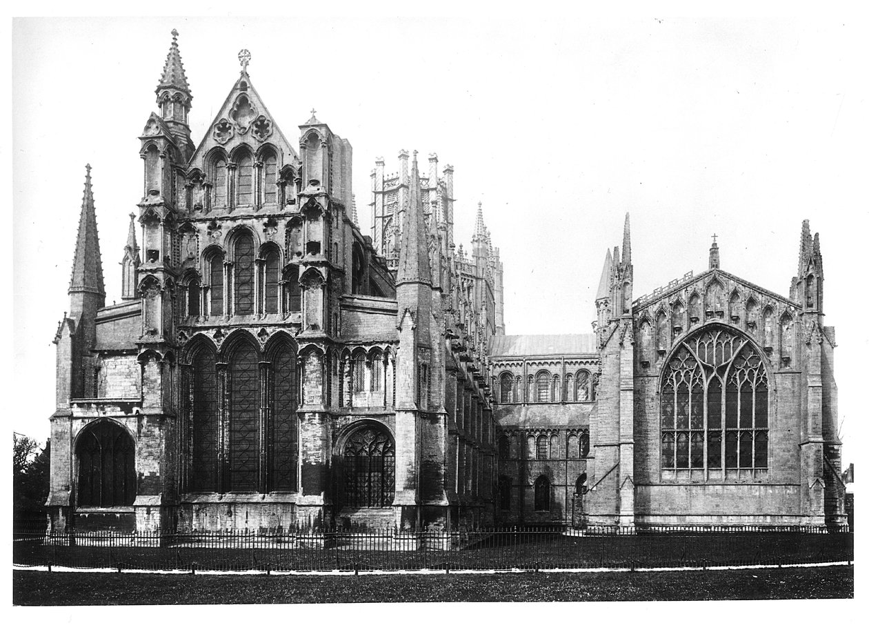 View of the east facade and the choir, c.1321-40 by English School