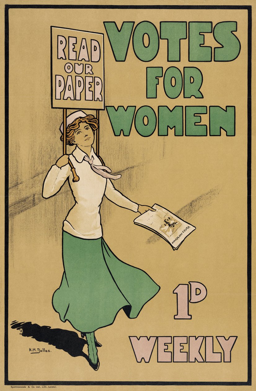 Votes for Women, from The Suffragette, pub.1912 by English School