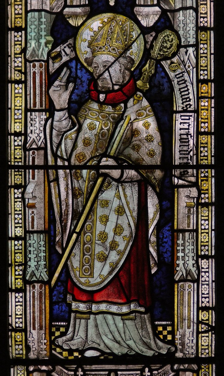 Window Ew depicting St Thomas of Hereford by English School
