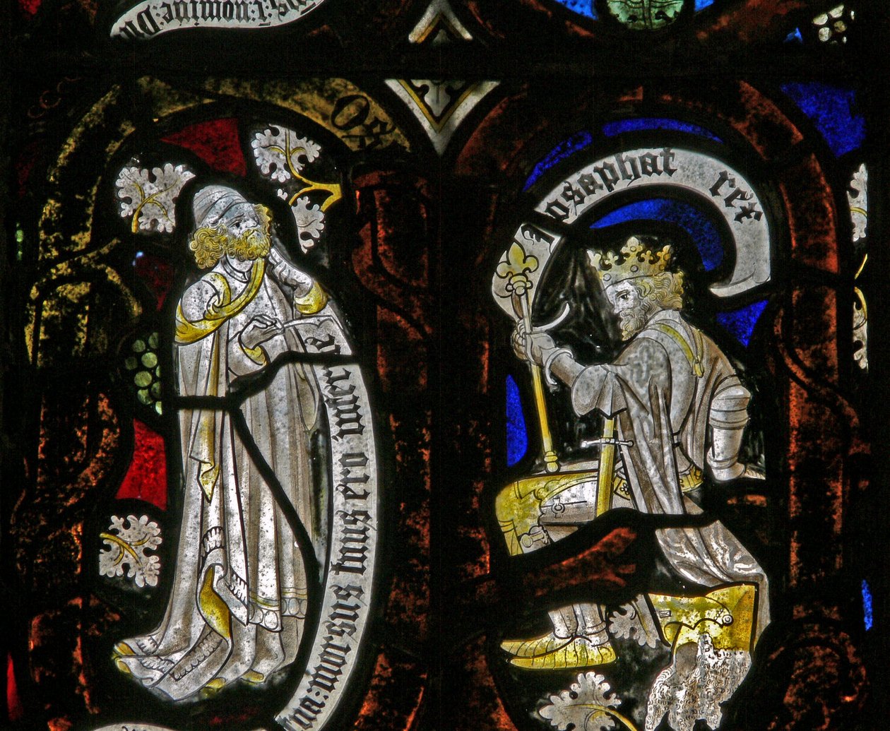 Tree of Jesse Figures: A Prophet and Jehoshaphat by English School