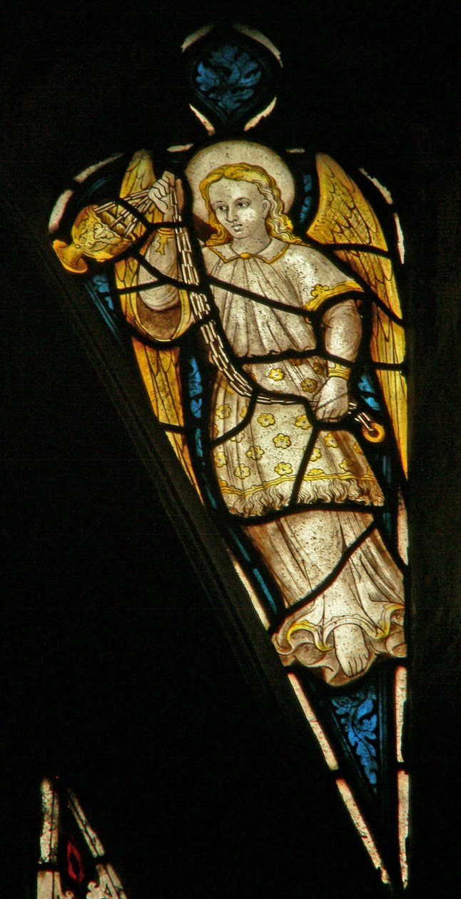 Window depicting the angelic Hierarchy: Domination by English School