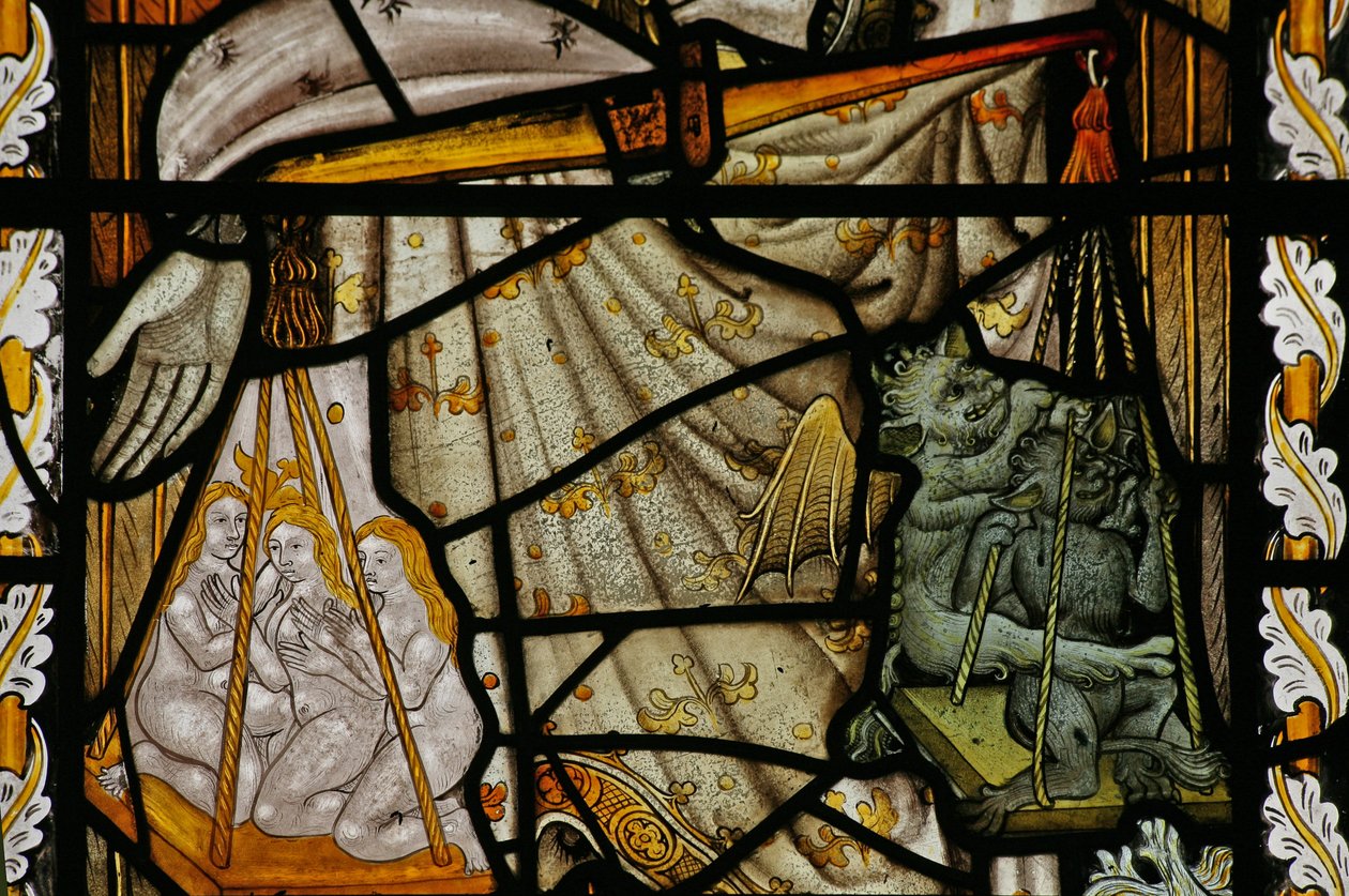 Window depicting St Michael
