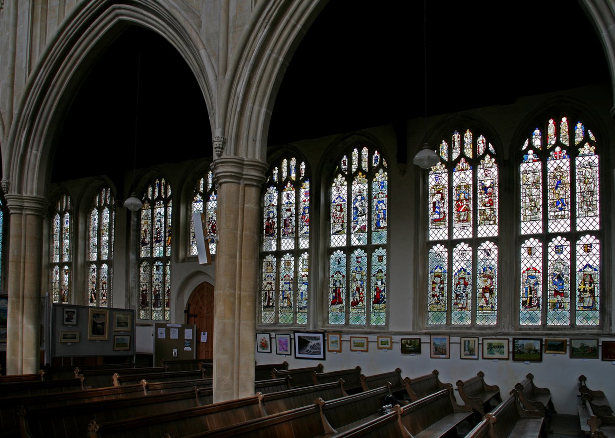 View of the North Side of the Church by English School