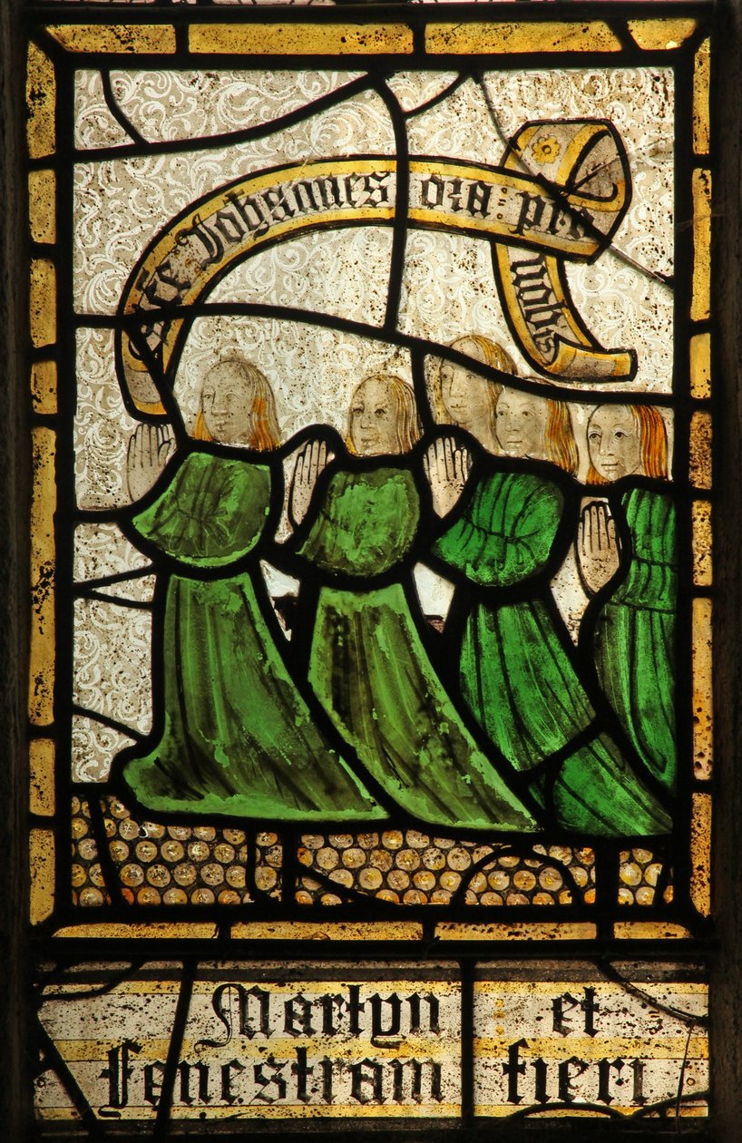 Window depicting donors - Martyn family by English School