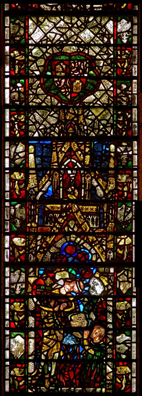 Window w42 depicting a scene from the life of St Catherine: the philosophers are put to death by English School