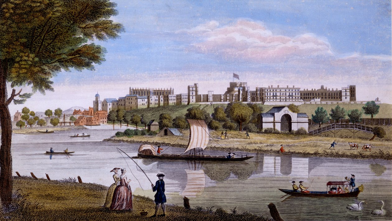 Windsor Castle from across the Thames, c.1760s by English School