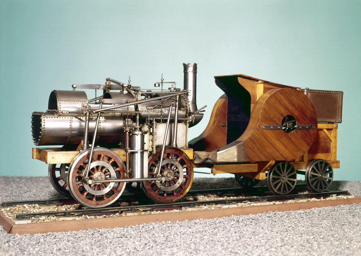 1:10 scale model of the first locomotive built by Marc Seguin for the ...