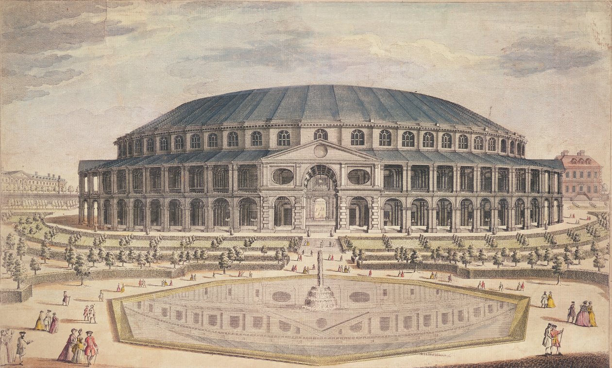 View of the Royal Albert Hall by English School English School