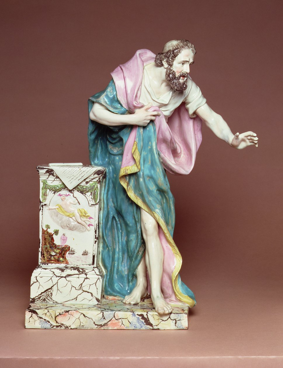 Figurine of Demosthenes, Burslem, Staffordshire by Enoch Wood