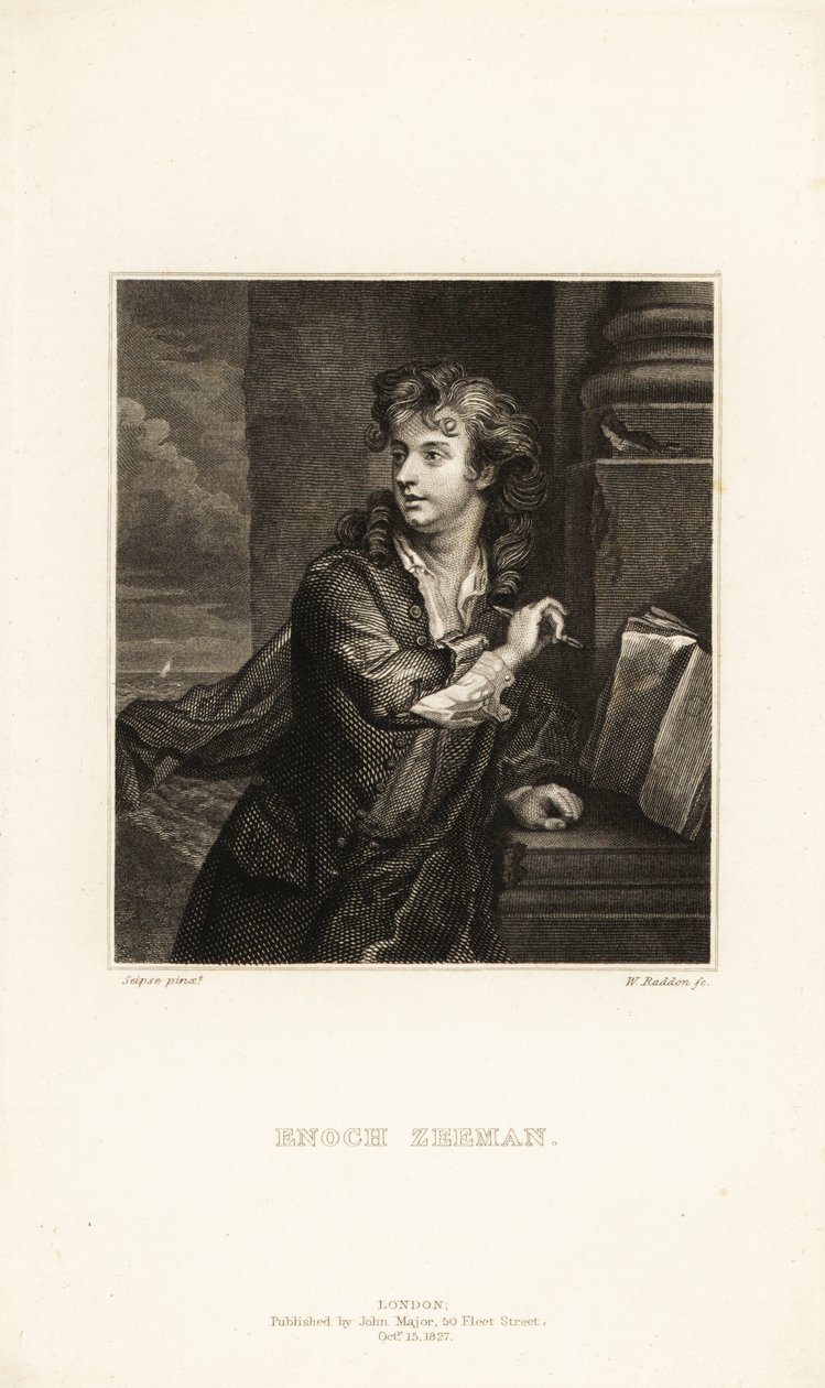 Portrait of Enoch Seeman the Younger by Enoch (after) Seeman