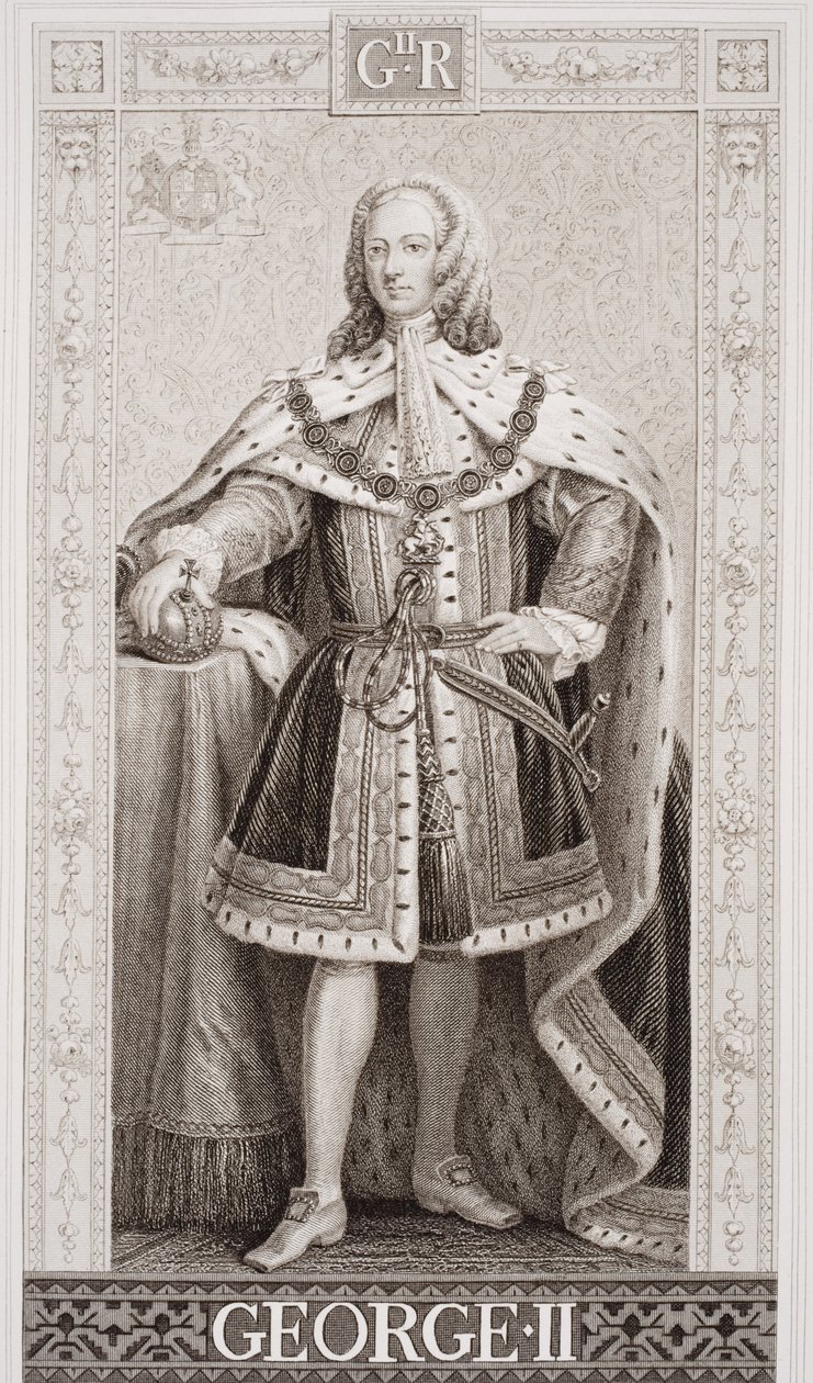 George II from `Illustrations of English and Scottish History