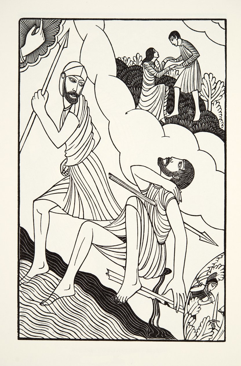 The Death of Troilus by Eric Gill