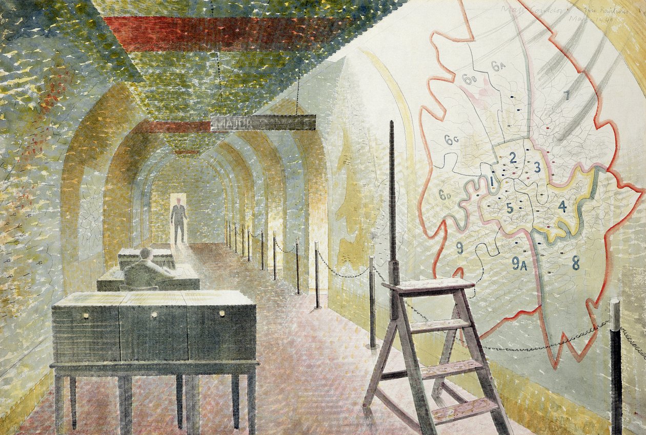 No 1 Map Corridor by Eric Ravilious: Buy fine art prints