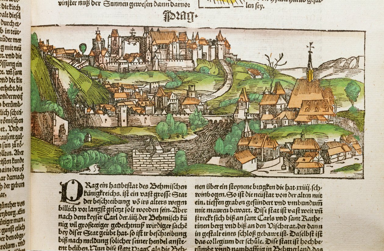 A view of the city of Prague by Erich Lessing