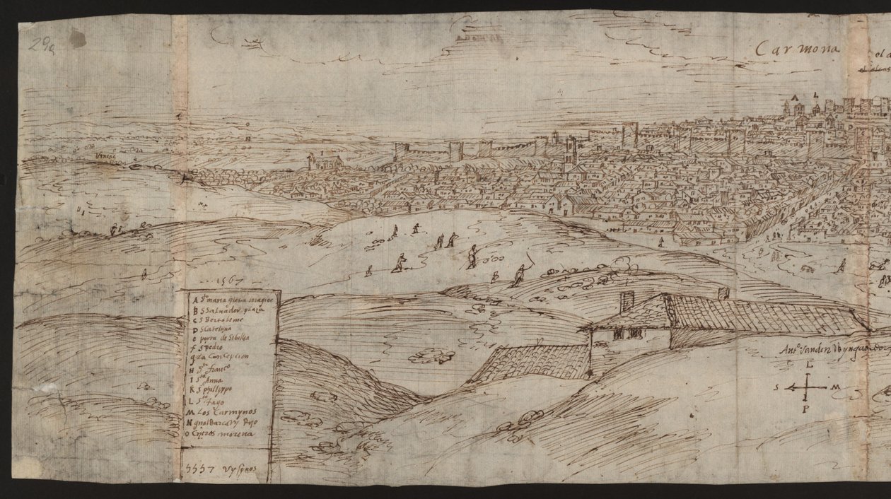 Full page: city view: Carmona, left half by Erich Lessing