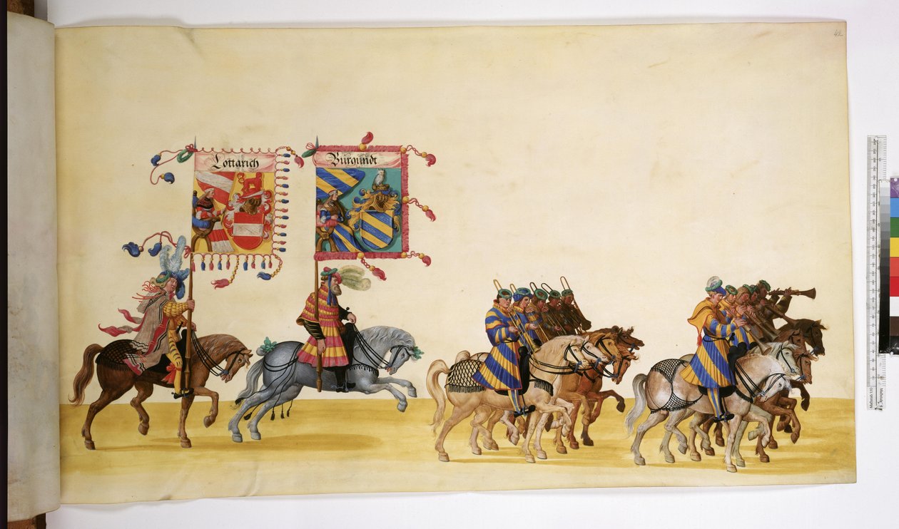 Full page: detail from the Triumphal Procession, c.1550-1600 by Erich Lessing