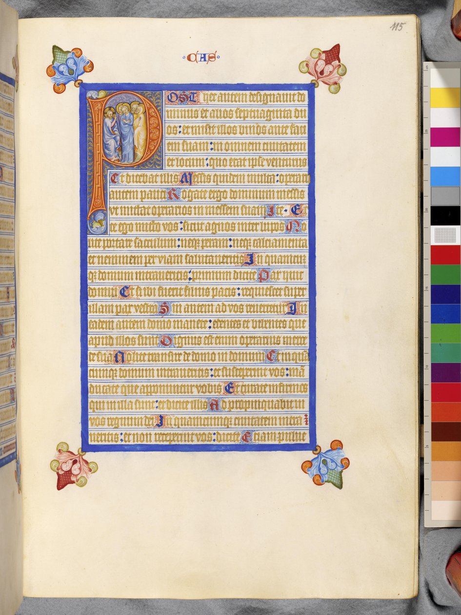 Full Page: Framed Text with Historiated Initial 