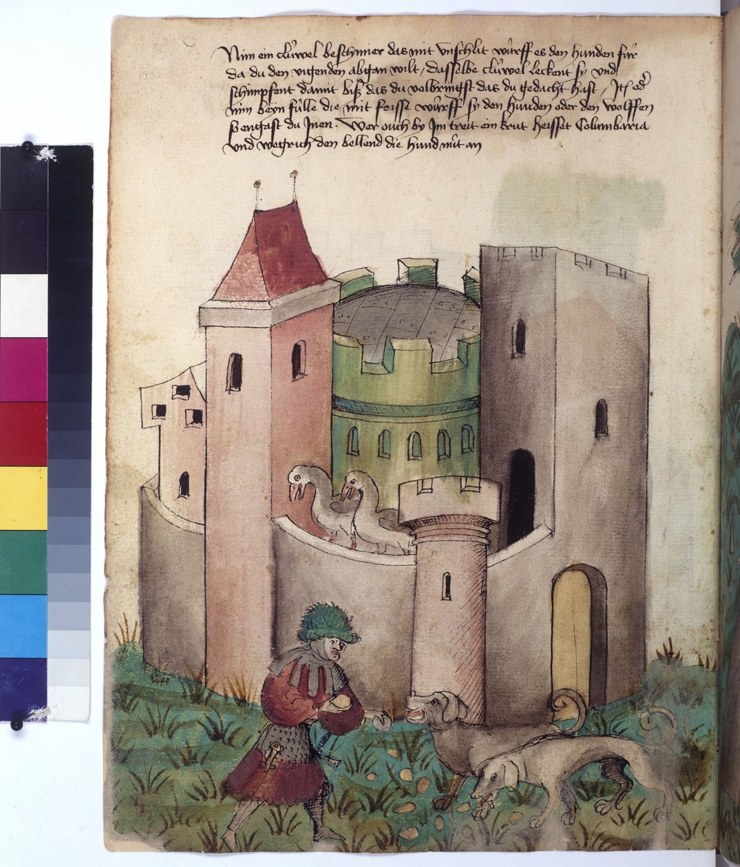 Instructions for Placating Dogs Outside a Fortress, c.1430 by Erich Lessing