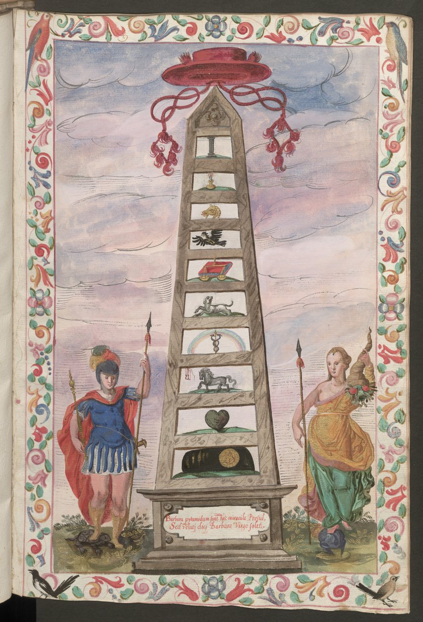 Full Page: Large Colour Miniature with Decorative Frame by Erich Lessing