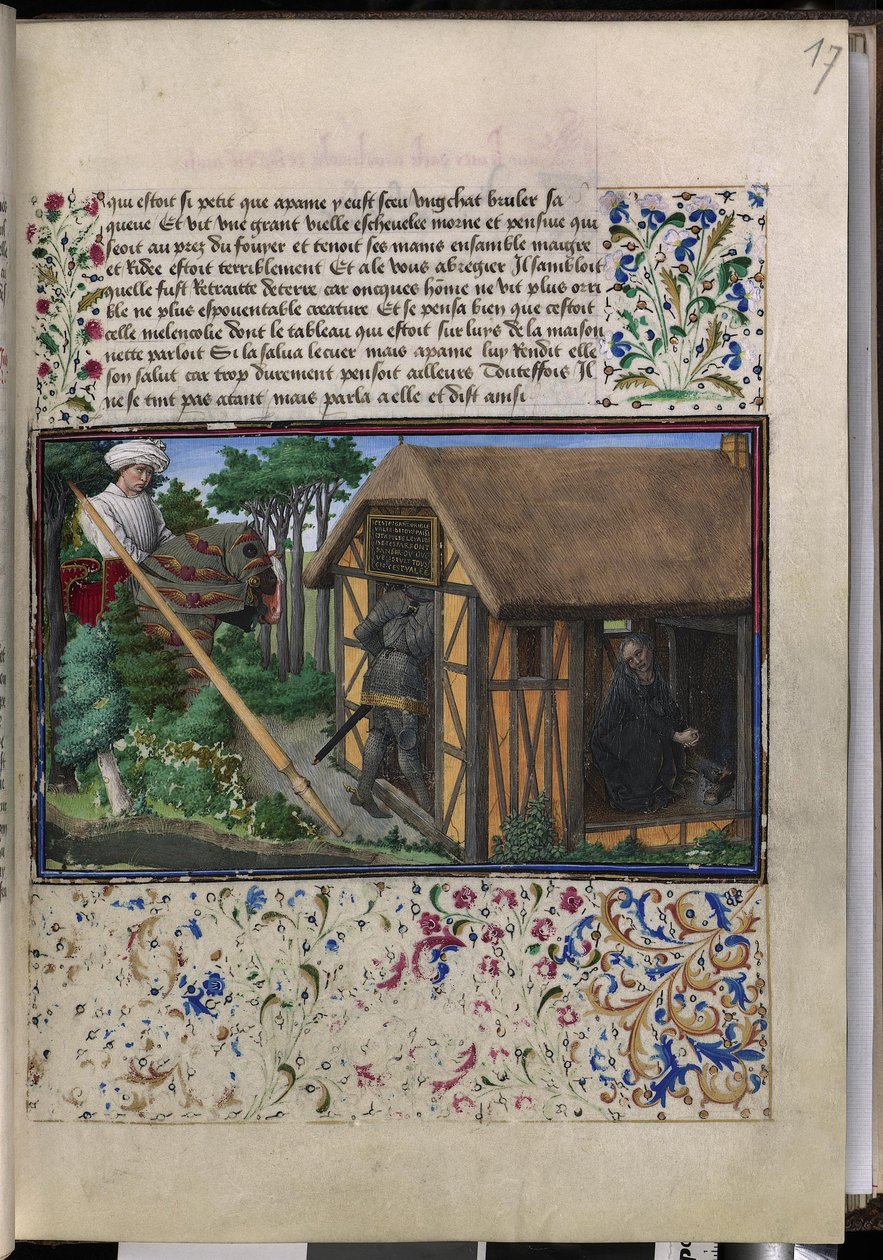 Full Page: Text with Framed Miniature and Border by Erich Lessing