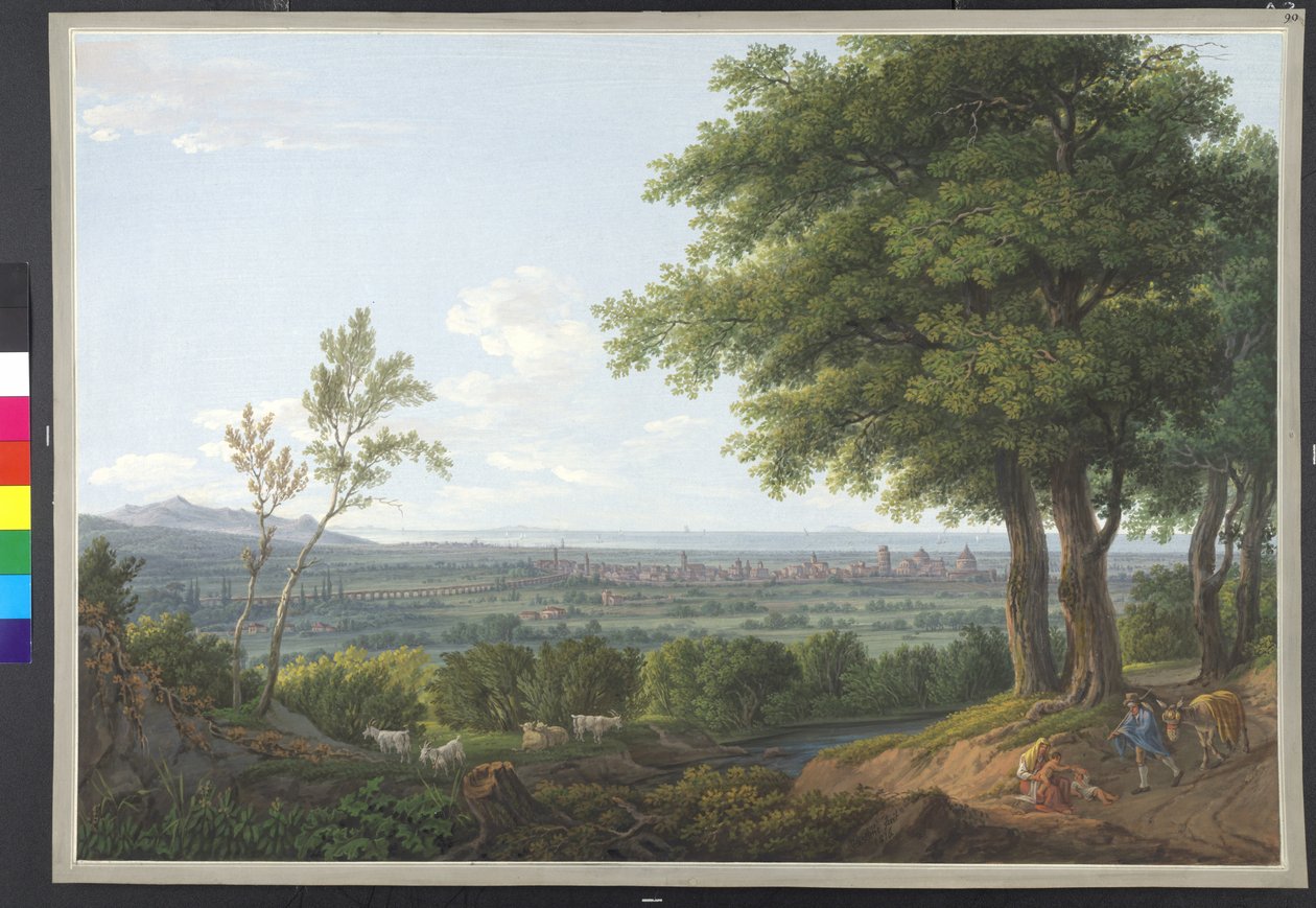 Gouache by Franz Jaschke by Erich Lessing