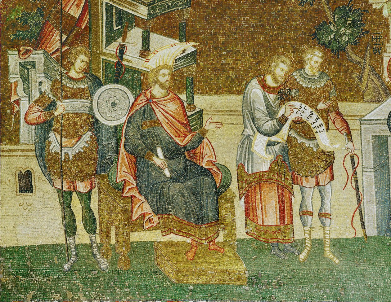 Governor Cyrenus, a Guard and the Officials Reading the Roll Call for the General Census by Erich Lessing